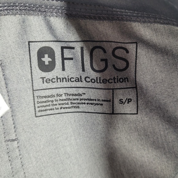 Figs Zamora Jogger Scrub Pants Women's Small Petite Gray Medical Uniform Utility - Picture 8 of 11